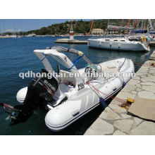 luxury fiberglass hull rib boat HH-RIB580C with CE